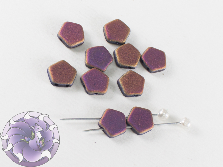Pego Bead 10mm Jet Slipperit Full Matted